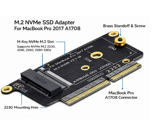 A1708 nvme ngff - m.2,
