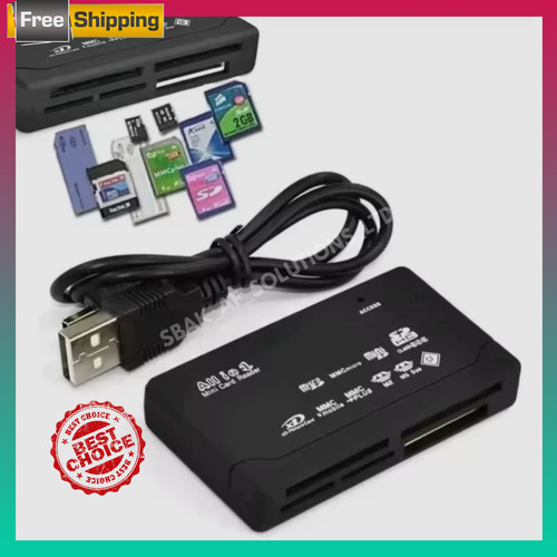 Memory card reader all one - memory, in