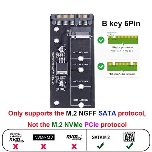 Sata m 2 ssd - 3, adapter